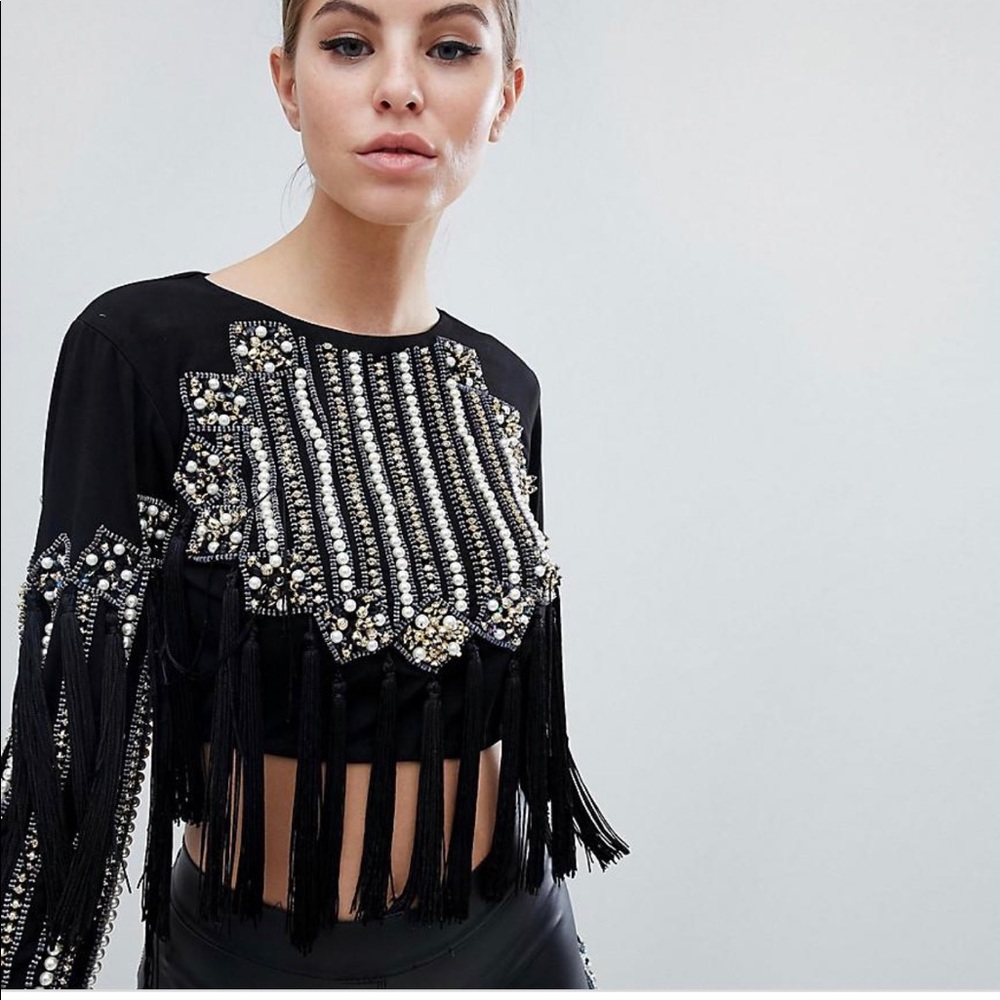 Embellished crop top!